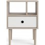 Rome sngbord - Hickory/vit