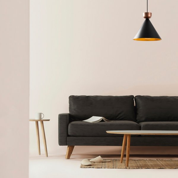 Plafonnier Dodo 2471 - Noir/cuivre