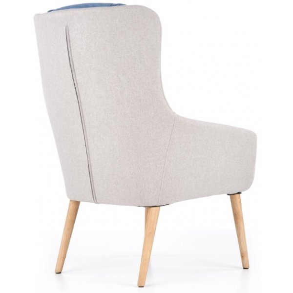 Fauteuil Walter - Bleu/Gris (Tissu) Fauteuil Walter - Bleu/Gris (Tissu)