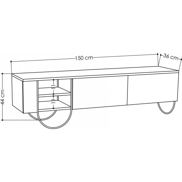 Banc multimdia Norfolk - Blanc