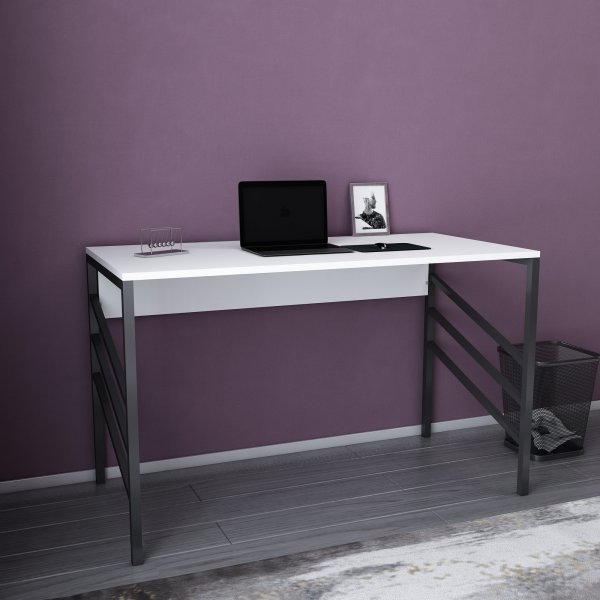 Bureau Joséphine 120 x 60 cm - Noir/blanc Bureau Joséphine 120 x 60 cm - Noir/blanc