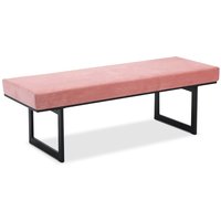 Simple sittbänk - Dusty rose sammet / Svart Simple sittbänk - Dusty rose sammet / Svart