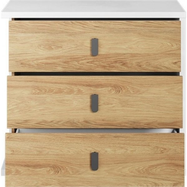 Simi byrå 100 cm - Hickory/vit Simi byrå 100 cm - Hickory/vit