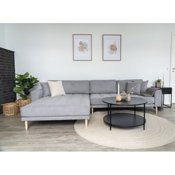 Canapé divan Lido Gris clair gauche Canapé divan Lido Gris clair gauche