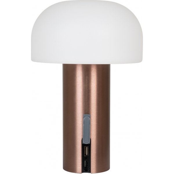 Lampe de table Soham - Blanc/Cuivre Lampe de table Soham - Blanc/Cuivre