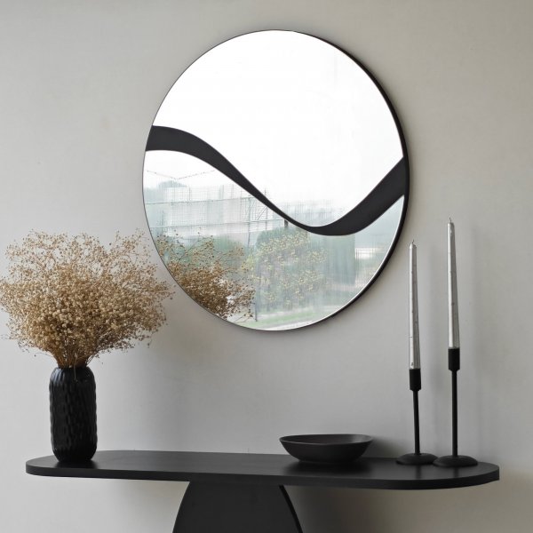 Miroir abstrait 3 - Noir Miroir abstrait 3 - Noir