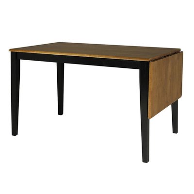 Brisbane matbord - 120x76 - svart/ekbets