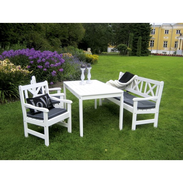 Europe vit utefåtölj + Textilrengöring för möbler Europe vit utefåtölj + Textilrengöring för möbler