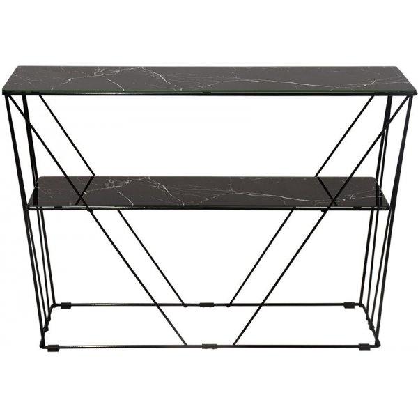 Cube Konsolbord - Glas/svart