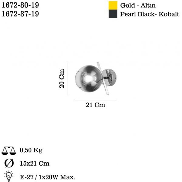 Bena vägglampa - Guld Bena vägglampa - Guld