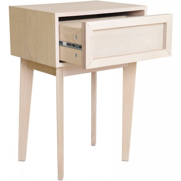 Isak nachtkastje - Wit gepigmenteerd eikenfineer Isak nachtkastje - Wit gepigmenteerd eikenfineer