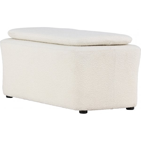 Laurel sittpuff - Vit boucle Laurel sittpuff - Vit boucle