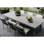 Matgrupp Salt gr teak: Bord 240 cm inklusive 6 st gra Lincoln karmstolar