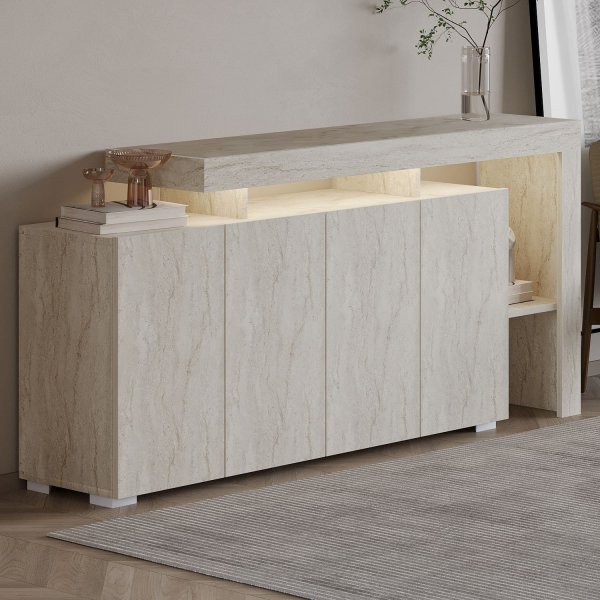 Sideboard Bellan 170 cm - Travertin