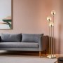 Judy golvlampa - Guld/amber