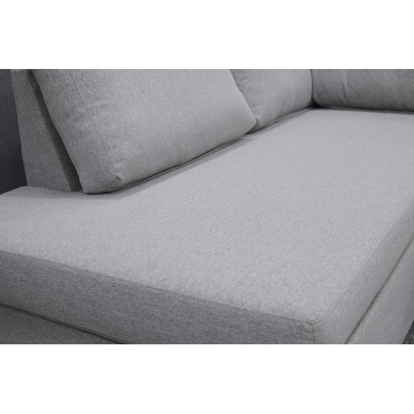 U-soffa med förvaring 367 cm grå + Fläckborttagare för möbler U-soffa med förvaring 367 cm grå + Fläckborttagare för möbler