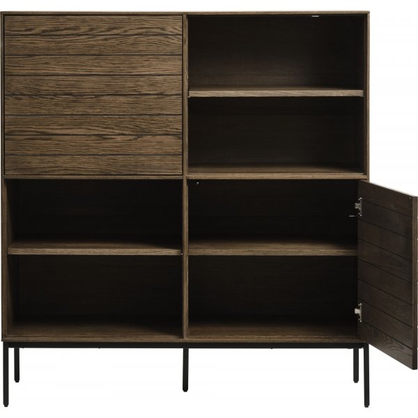 Armoire Inez en chne brun huil