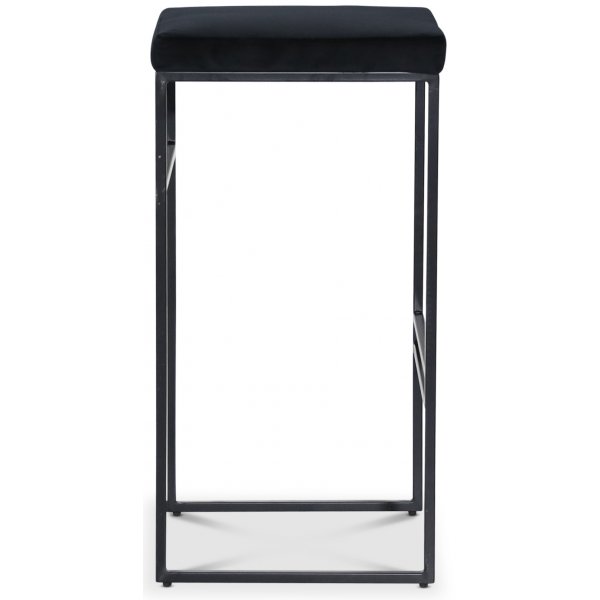 Stage barstol - Svart sammet / svart