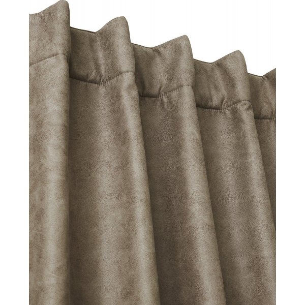 Lycke gardin 1-pack 1 x 135 x 280 cm - Mrkbrun