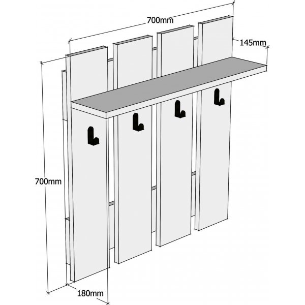 Cintre Carina - Noyer Cintre Carina - Noyer