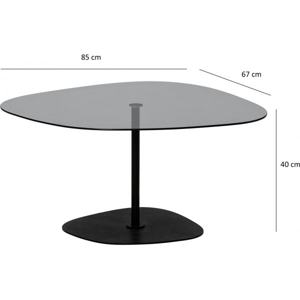 Table basse Soho 85 x 67 cm - Gris foncé/noir Table basse Soho 85 x 67 cm - Gris foncé/noir