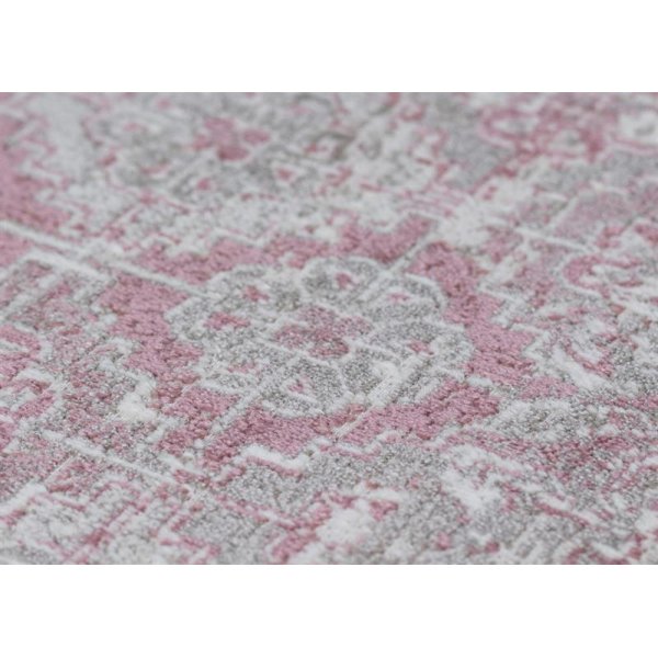 Konstsilkesmatta Nagari - Rosa Konstsilkesmatta Nagari - Rosa