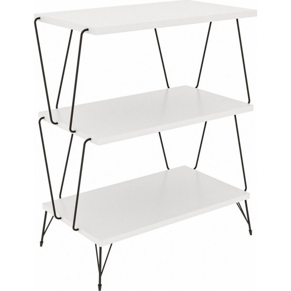 Table d\\\'appoint Lazando 48 x 31 cm - Blanc Table d\\\'appoint Lazando 48 x 31 cm - Blanc