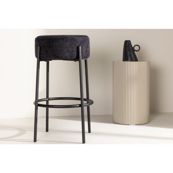 Tabouret de bar Tucson - Boucle noire Tabouret de bar Tucson - Boucle noire