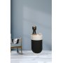 Bud sidobord 60 cm - Svart/vit