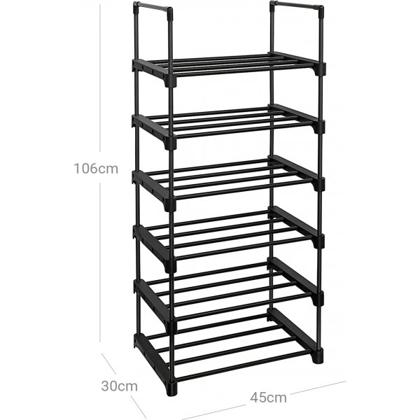 Timmie skohylla 45 x 106 cm - Svart Timmie skohylla 45 x 106 cm - Svart