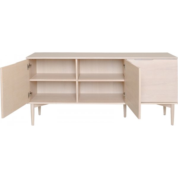 Buffet Karmöy 3 portes - Placage chêne pigmenté blanc Buffet Karmöy 3 portes - Placage chêne pigmenté blanc