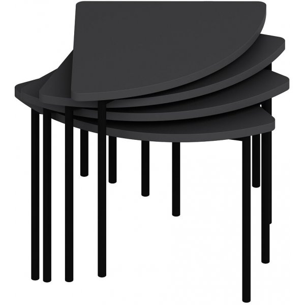 Table basse Emma Ø90 cm - Anthracite Table basse Emma Ø90 cm - Anthracite