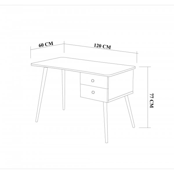 Balbina skrivbord 120x60 cm - Vit Balbina skrivbord 120x60 cm - Vit