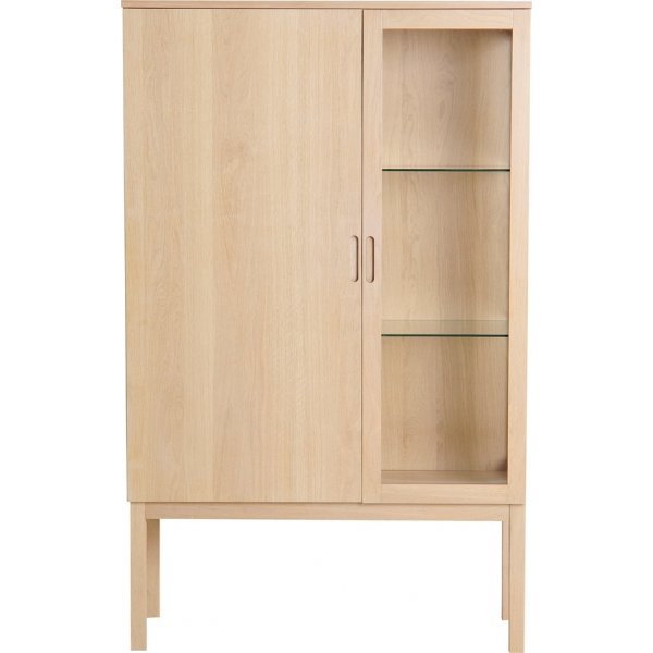 Olivia vitrinekast - Wit gepigmenteerd eiken Olivia vitrinekast - Wit gepigmenteerd eiken