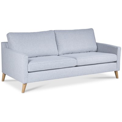 Blues 3-sits soffa - Ljusgr / Ek