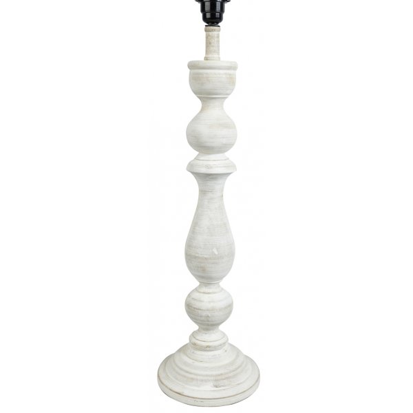 Mango lampfot H65x12 cm - Whitewash