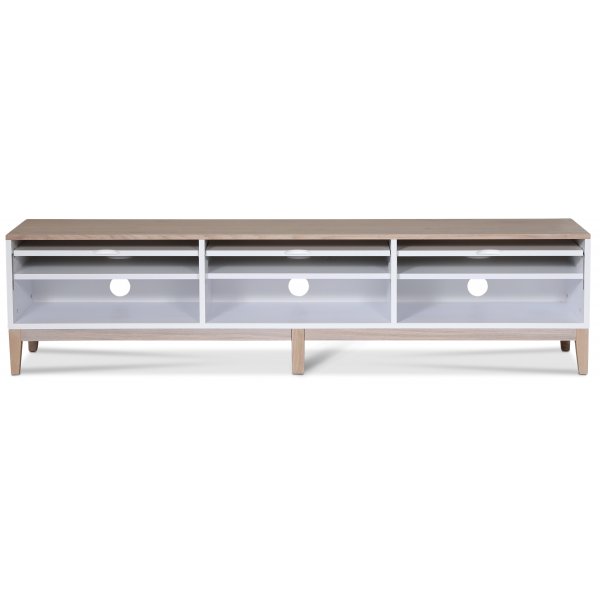 Borgholm TV-bänk XL - Vit / Whitewash ek Borgholm TV-bänk XL - Vit / Whitewash ek