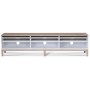Borgholm mediabnk XL - Vit / Whitewash ek