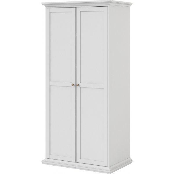 Armoire Paris à 2 portes - Blanc Armoire Paris à 2 portes - Blanc
