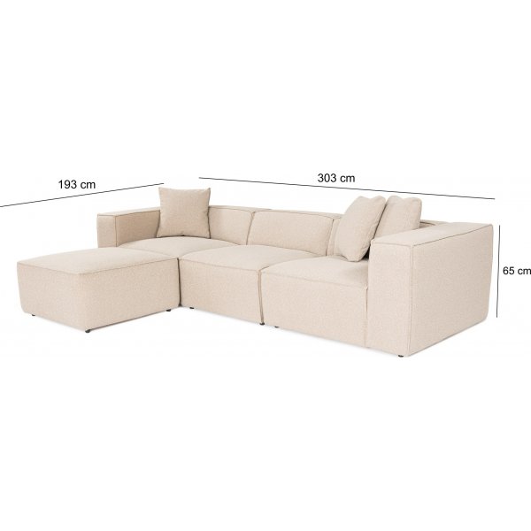 Lora divansoffa - Peach Lora divansoffa - Peach