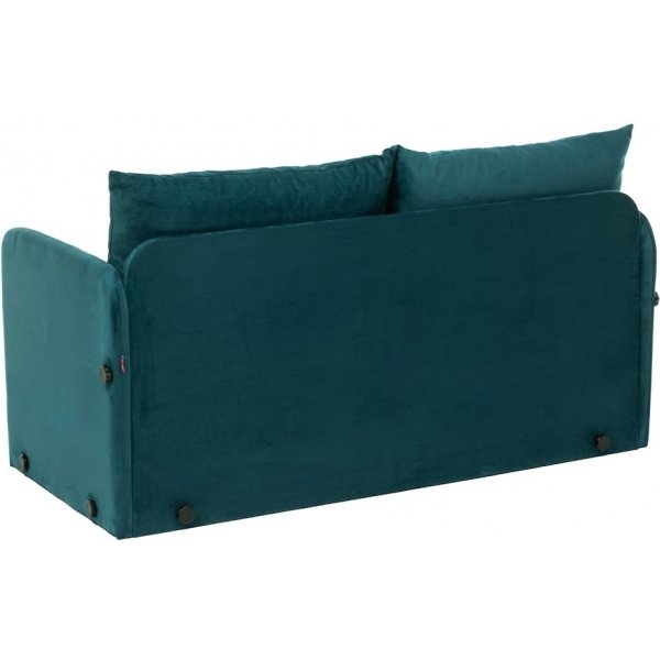 Canapé convertible 2 places XL Saga - Vert pétrole Canapé convertible 2 places XL Saga - Vert pétrole