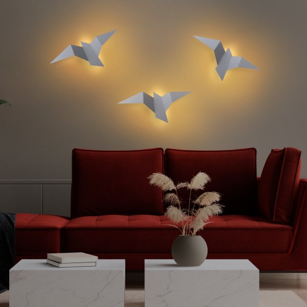 Pacali wandlamp 56 x 24 cm - Grijs