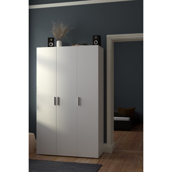 Armoire Pepe à 3 portes - Blanc Armoire Pepe à 3 portes - Blanc