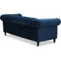 Chesterfield Cambridge 3-sits - Bl sammet