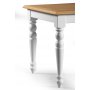 Vadstena matbord 140 cm - Vit/Ek