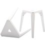 Prisma stapelbar pall 2-pack - Vit (mdf - tr)