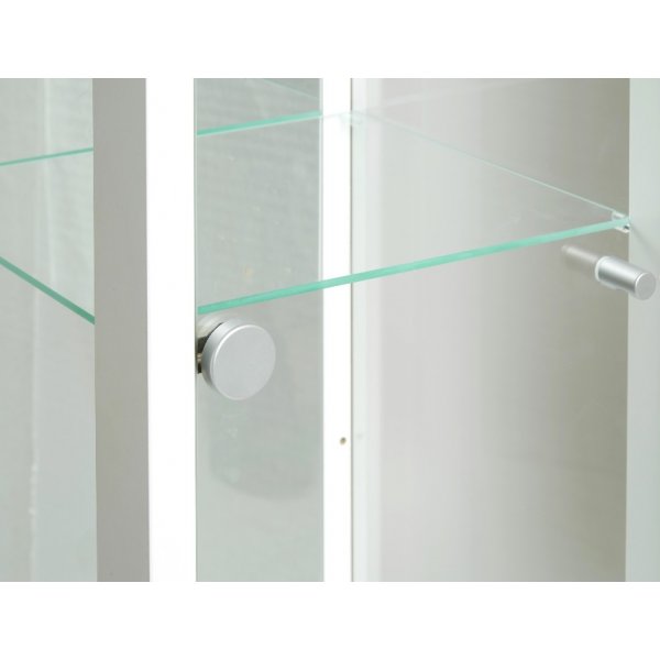 Vitrinskp Optima med belysning 172 x 32 cm - Vit