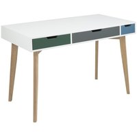Burnley skrivbord - Vit / Ek Burnley skrivbord - Vit / Ek