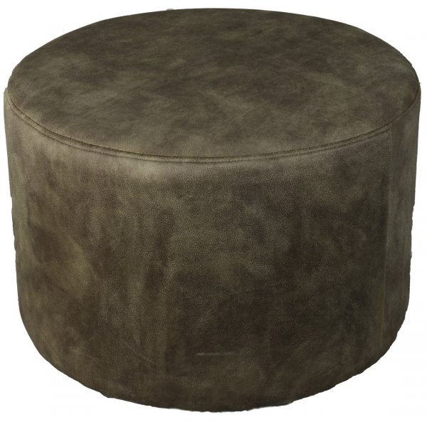 Sandy rund sittpuff - Vintage Brun