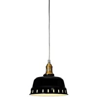Pot fönsterlampa - Svart/vintage mässing Pot fönsterlampa - Svart/vintage mässing